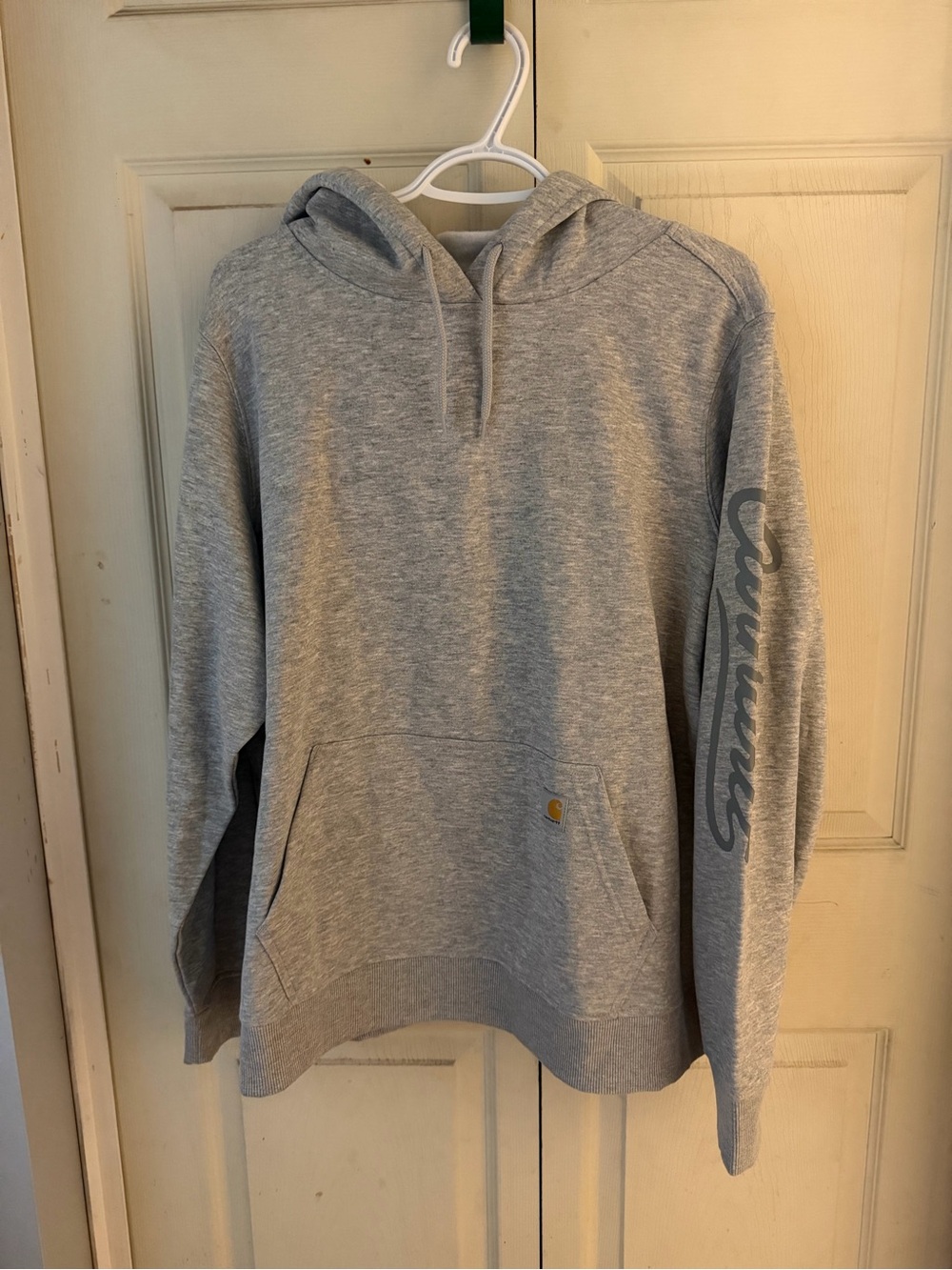 Carhartt Woemens Light Gray Hooded sweater